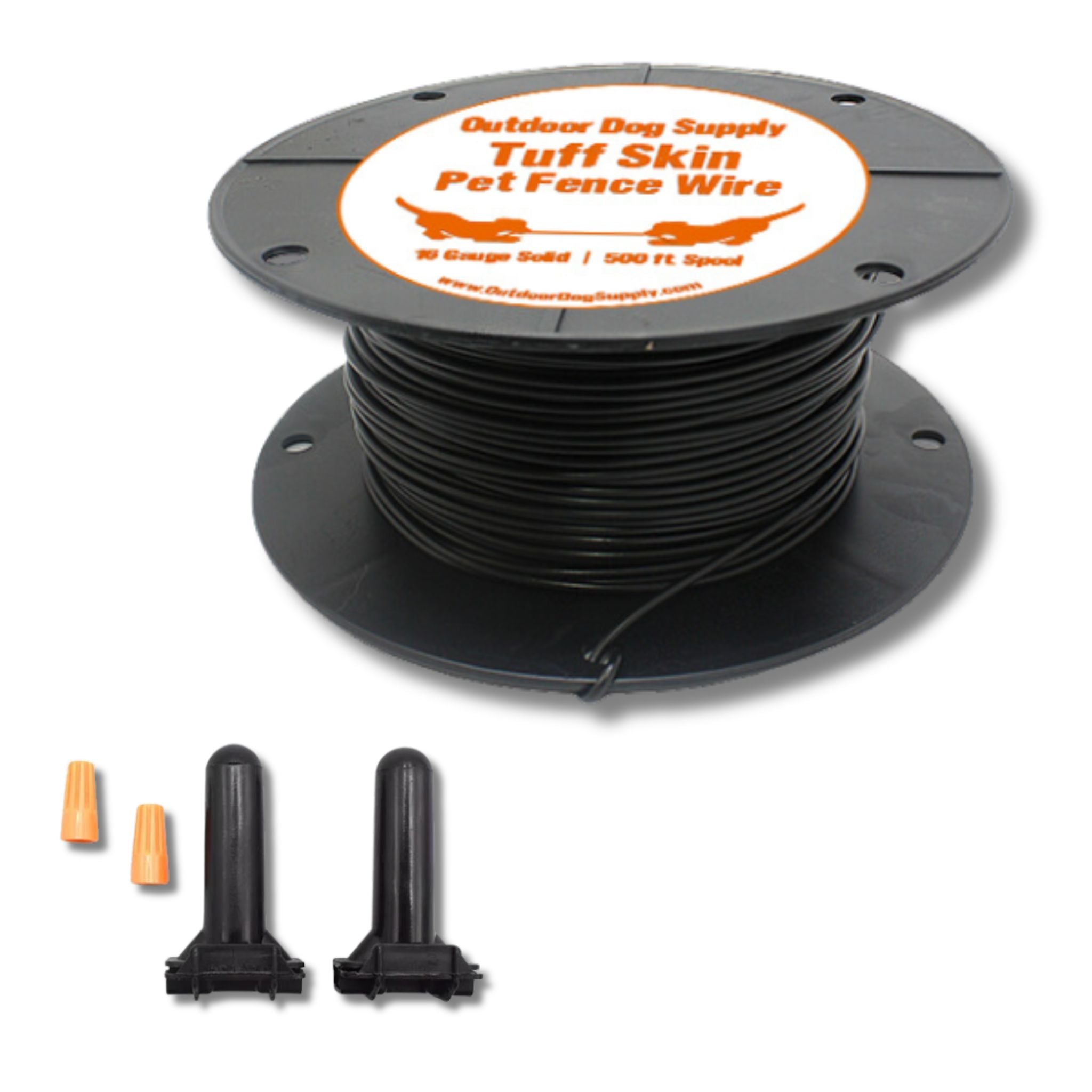 500Ft of Tuff Skin Pet Fence Wire with 2 splices
