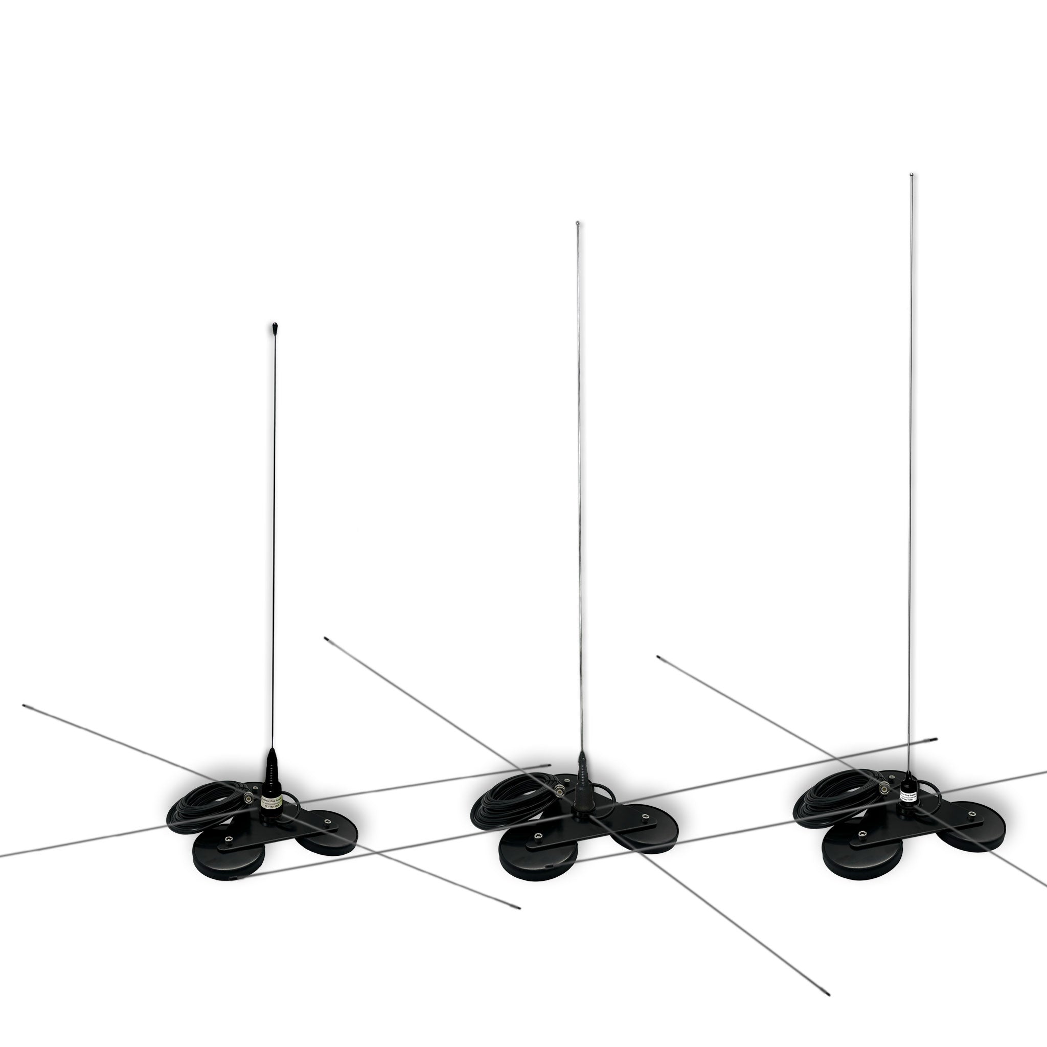 Extended Reach Triple Mag with Various Truck Antennas