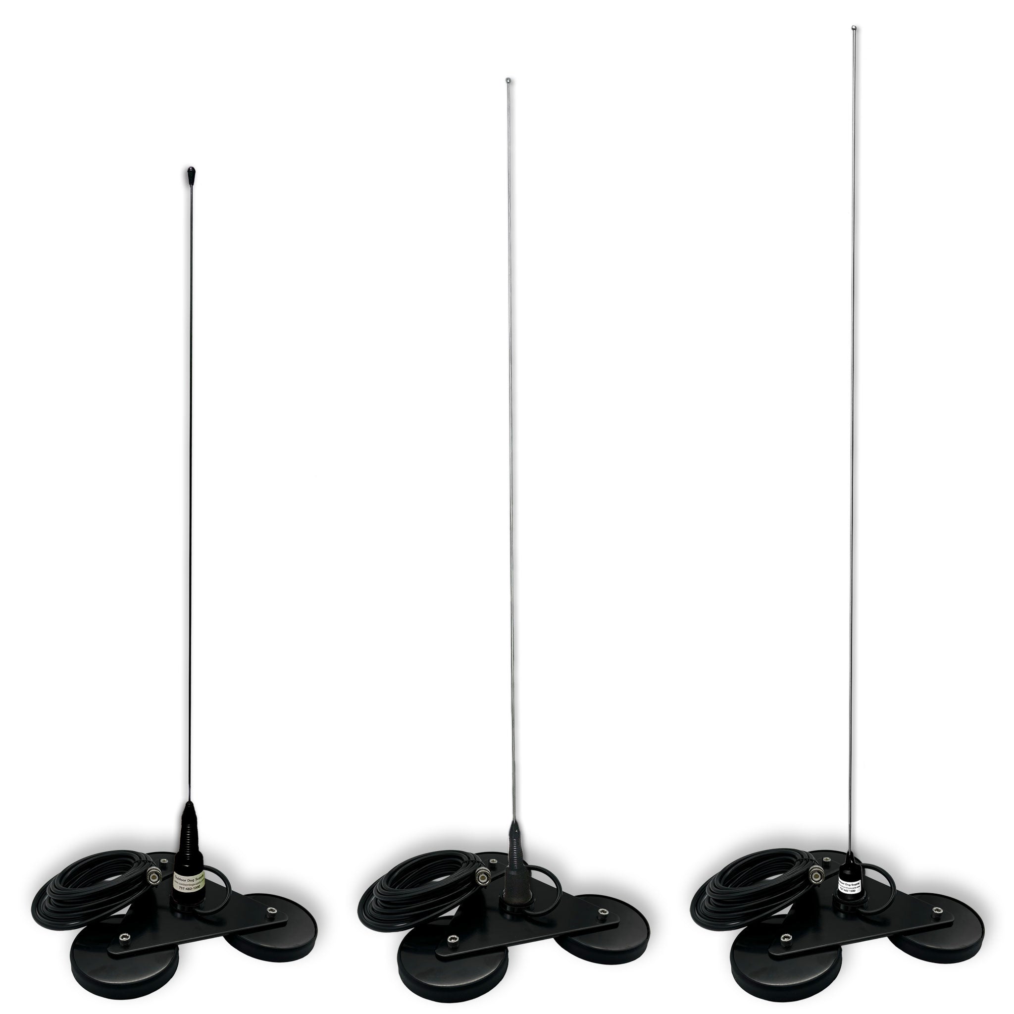 Triple Mag Mounts with Various Truck Antennas For Garmin Handhelds
