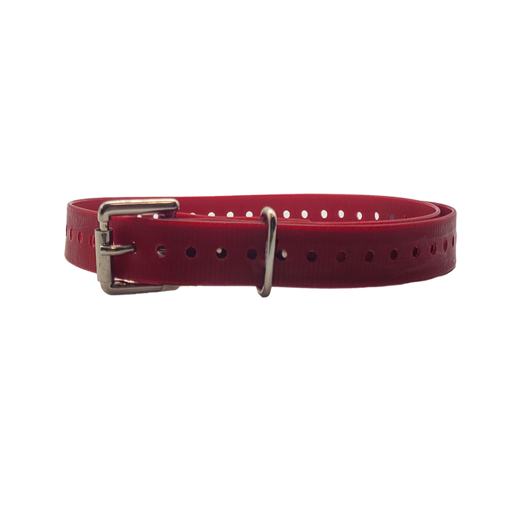 3/4" Basic Garmin Collar- Roller Buckle Red