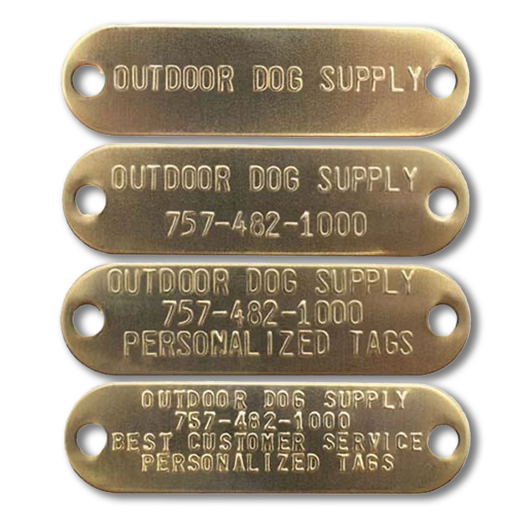 Custom 3/4" x 2 3/4" Tag- All lines