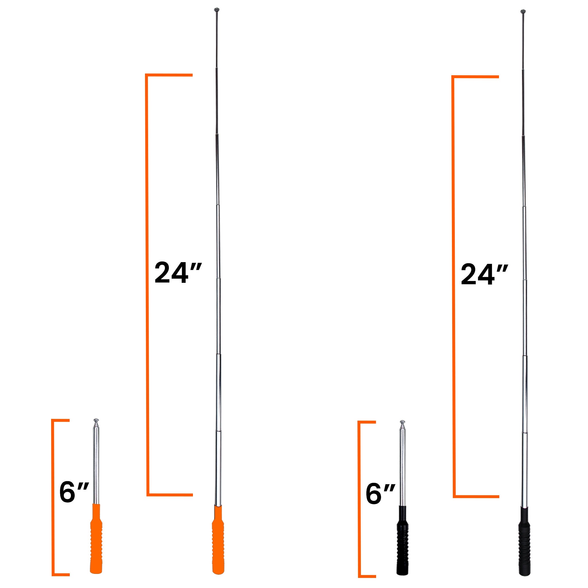 Flexible Extendable Antenna for Garmin Handhelds- size comparison