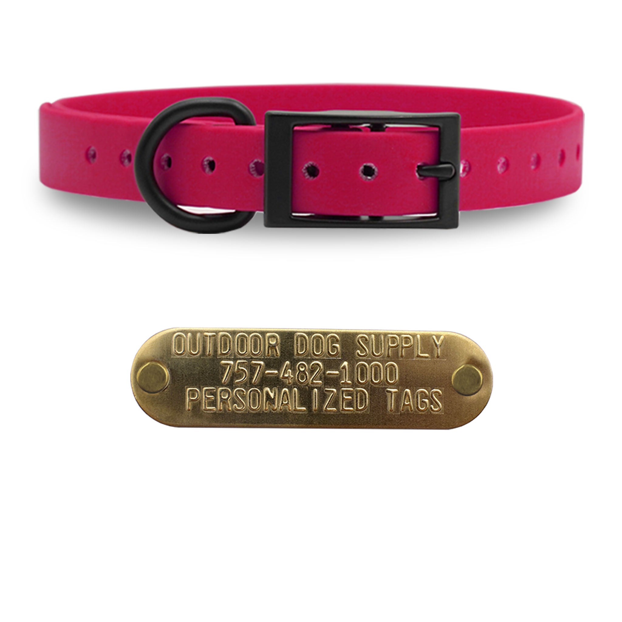 3/4" SoftFlex Beta with personalized nametag- Raging Raspberry