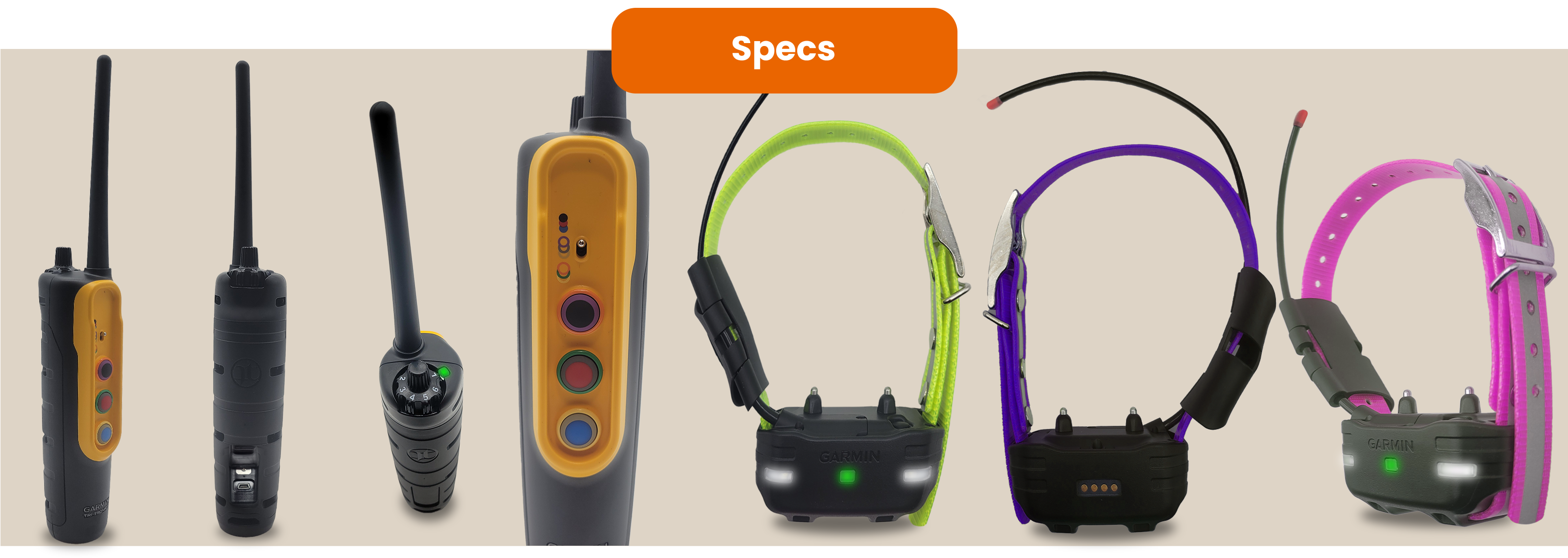 Garmin Trashbreaker remote trainer handheld and collar combo specs.