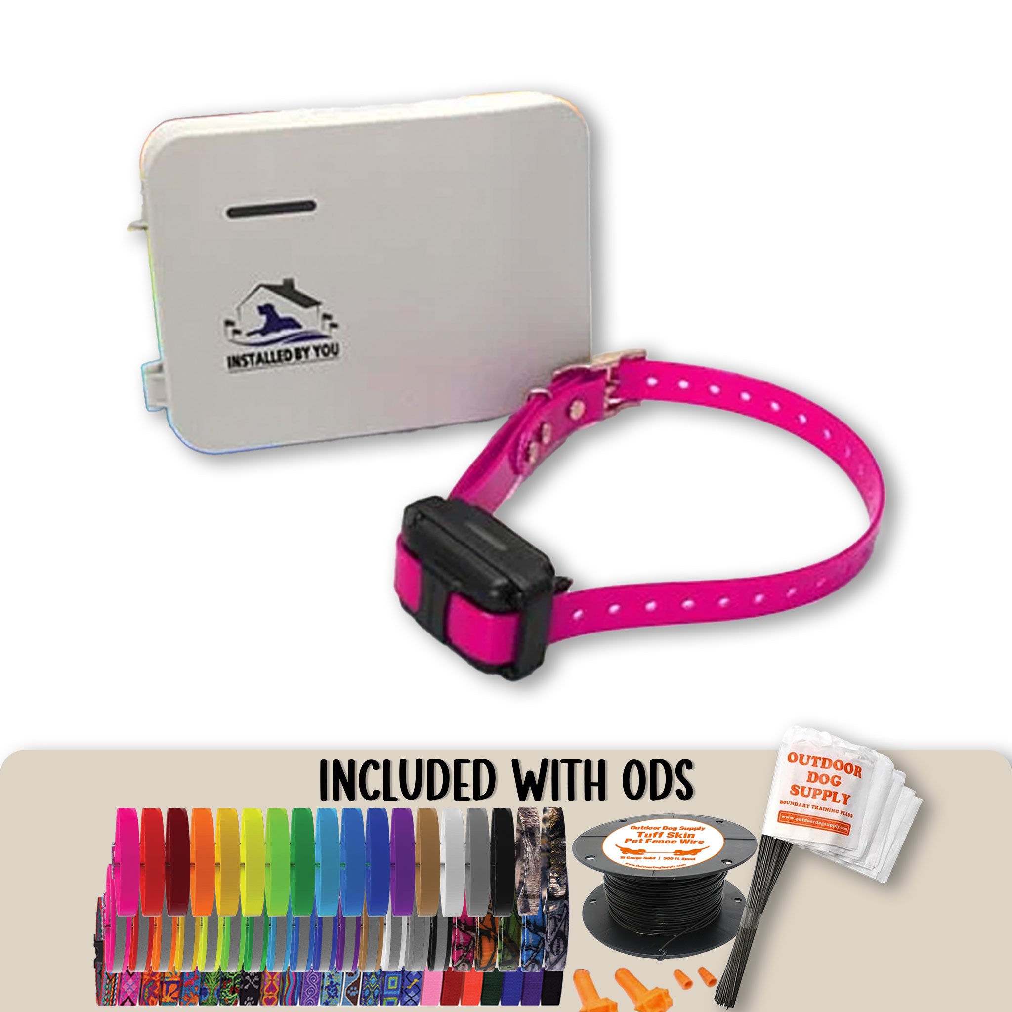 Underground Dog Fence PF-1000 by E-Collar with premium straps