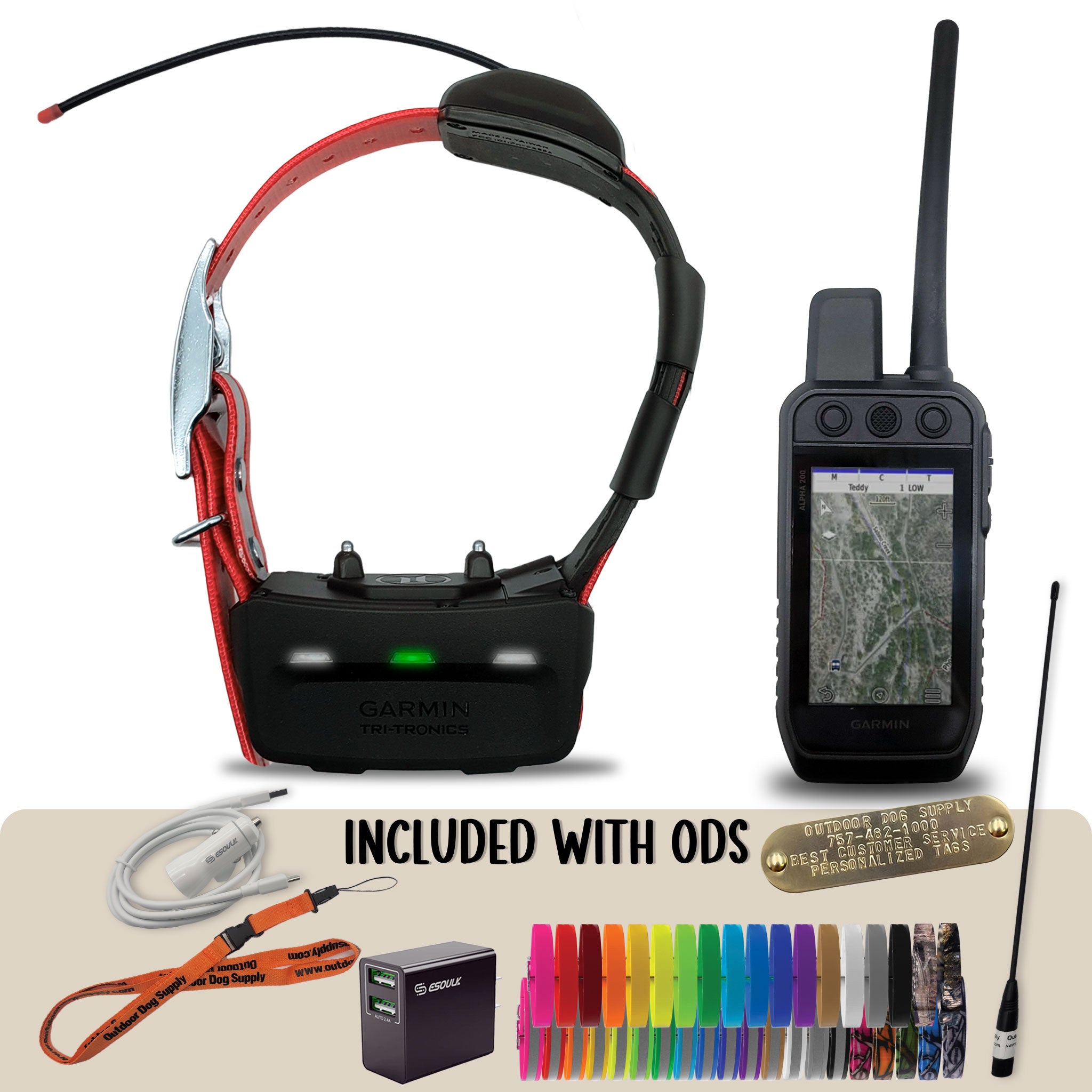 Garmin Alpha 200 Handheld with TT15X tracking and training system