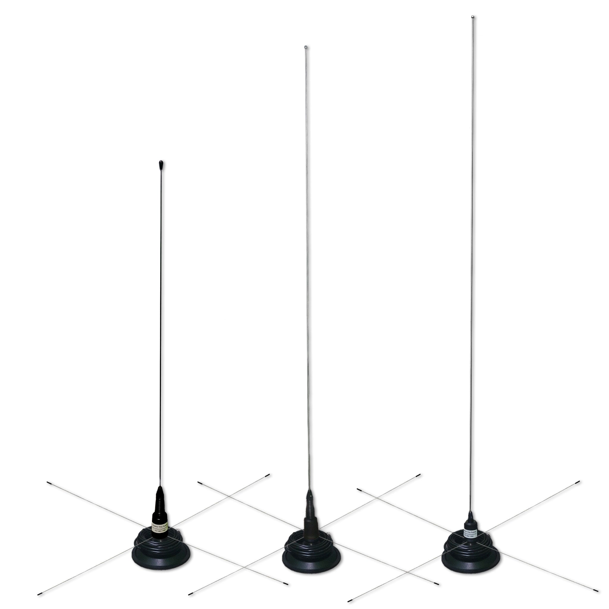 Extended Reach Mag Mount with Various Antennas