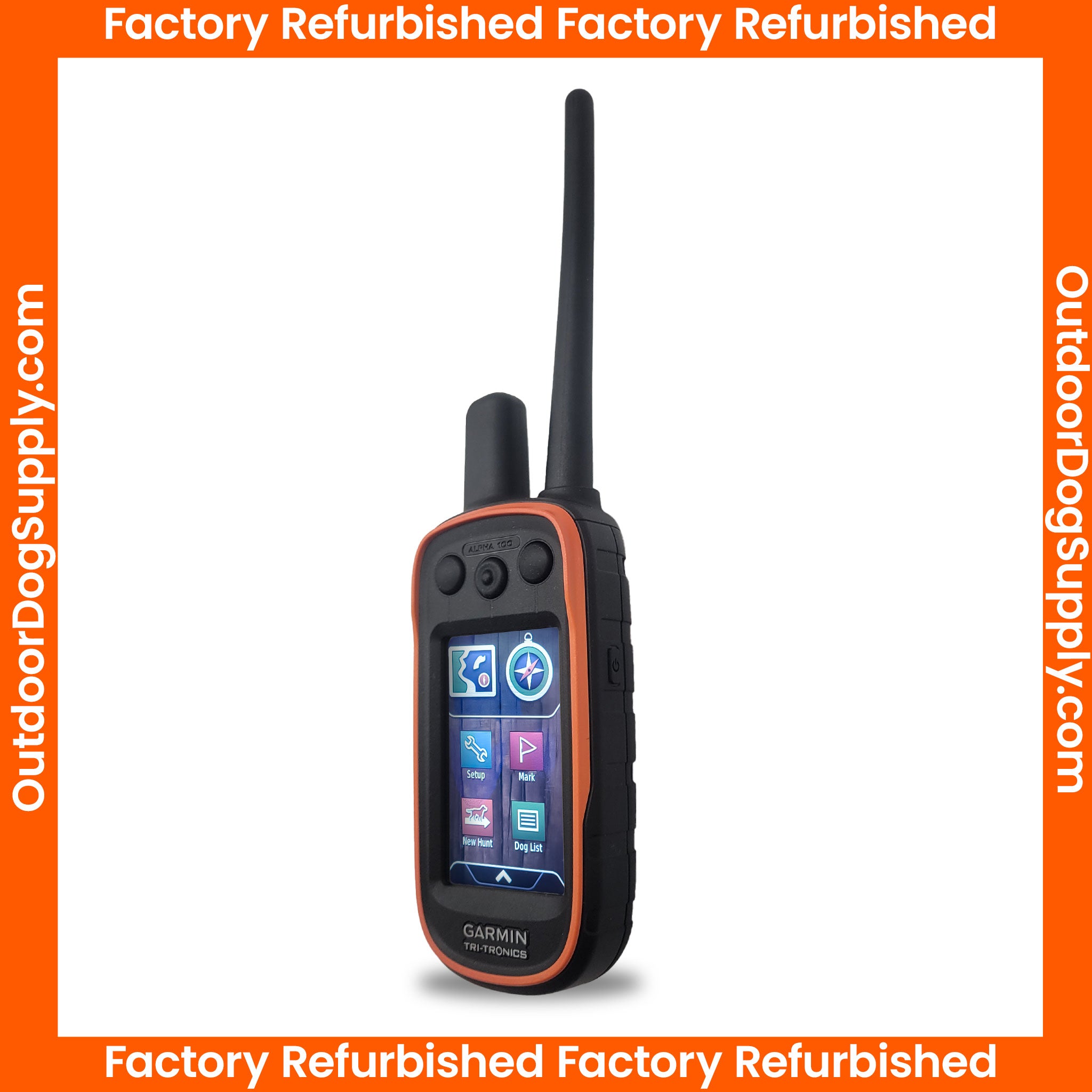 Reconditioned Garmin Alpha 100- Left view