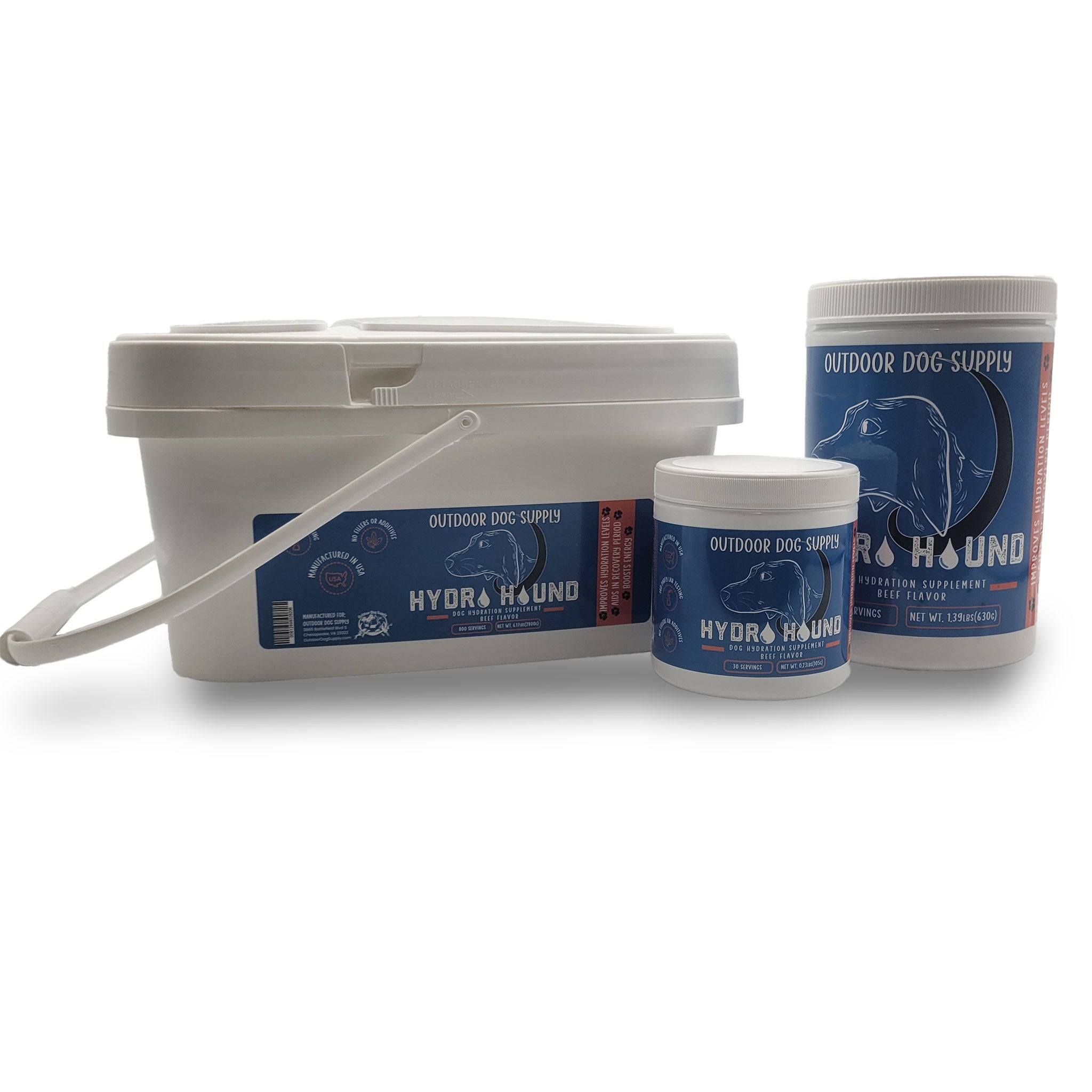 Hydro Hound Dog Hydration and Recovery Supplement all sizes