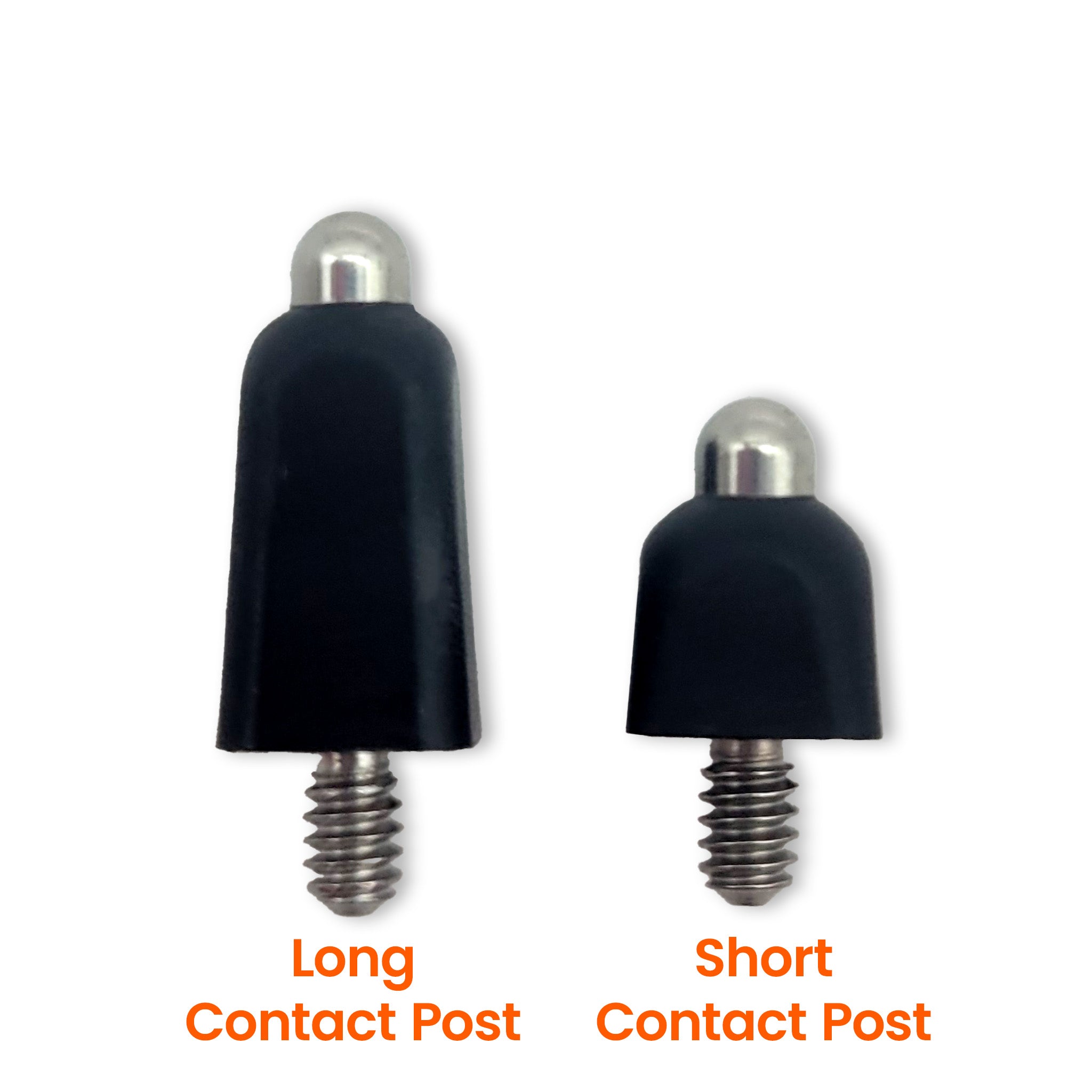 Short and long replacement contact posts for Garmin training collars.