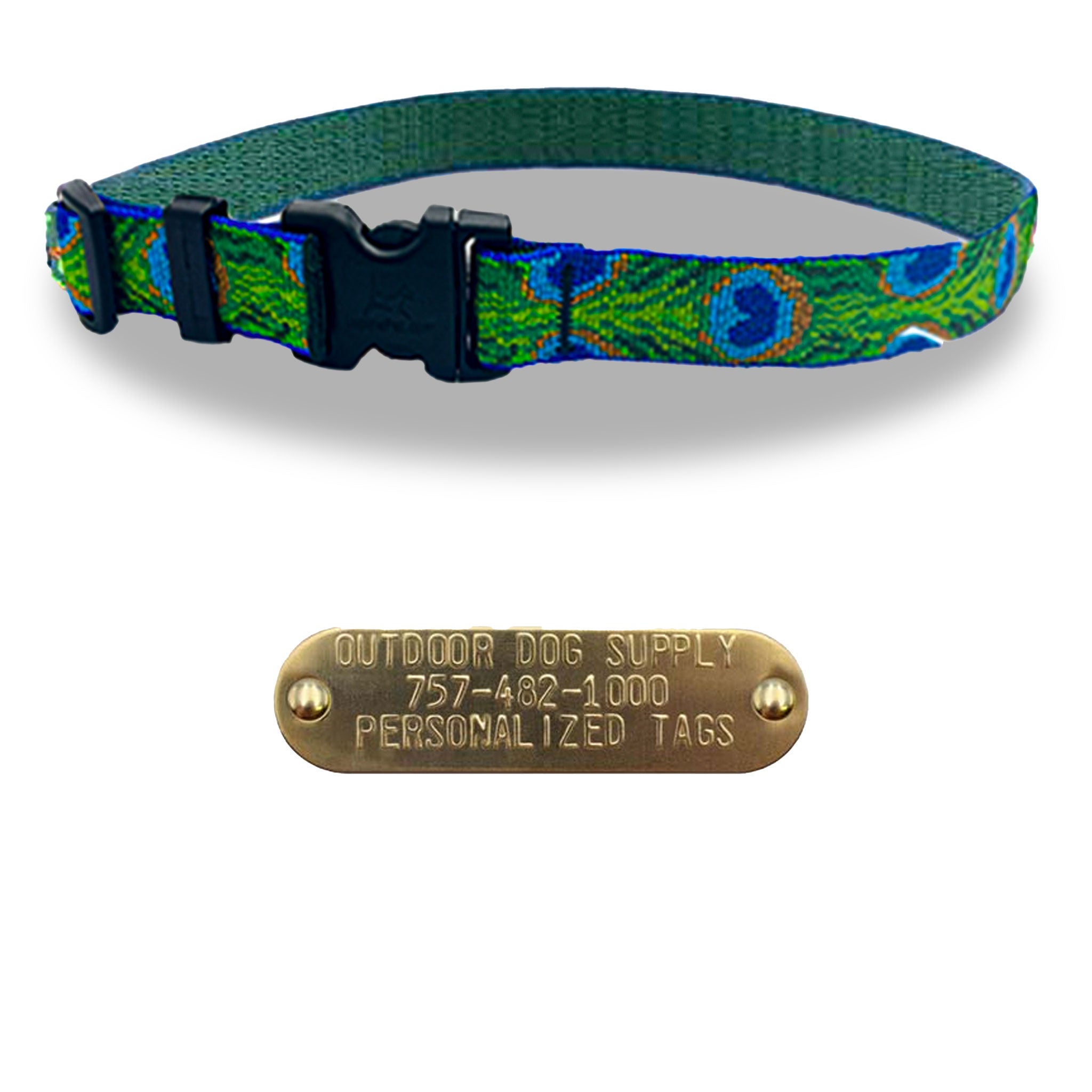 Lupine 3/4" Tail Feathers with personalized nametag