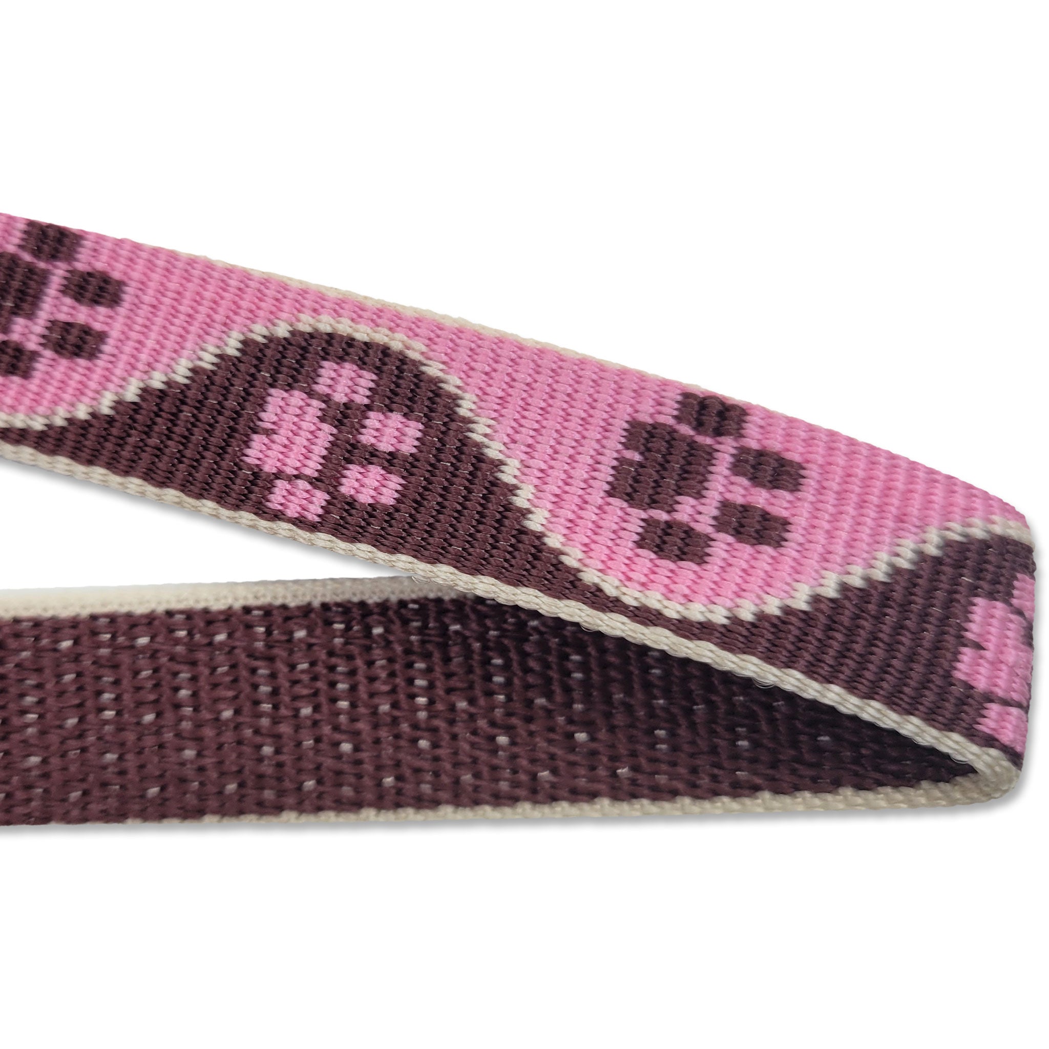 Lupine Name Tag Dog Collar Straps- Tickled Pink