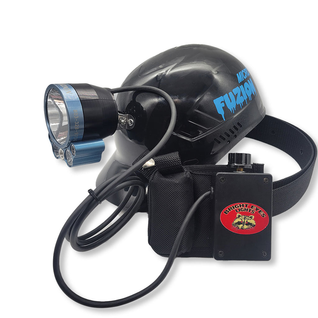 Bright Eyes Fuzion Micro Plus Belt Light with Bump Cap.