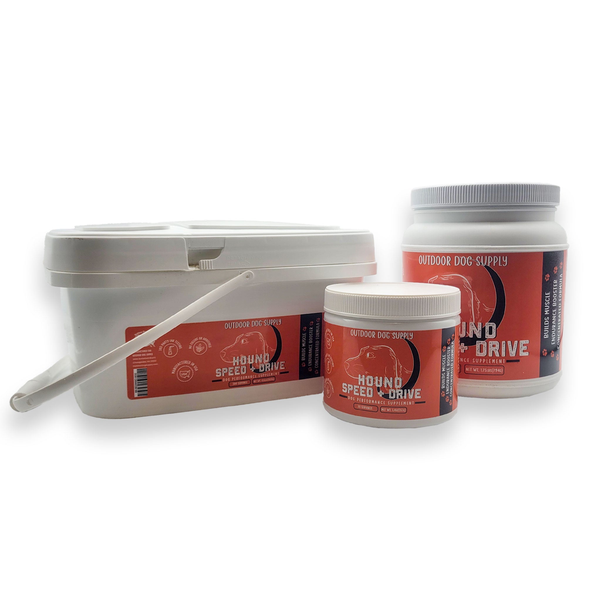 Speed and Drive Supplement for  Dogs different sizes
