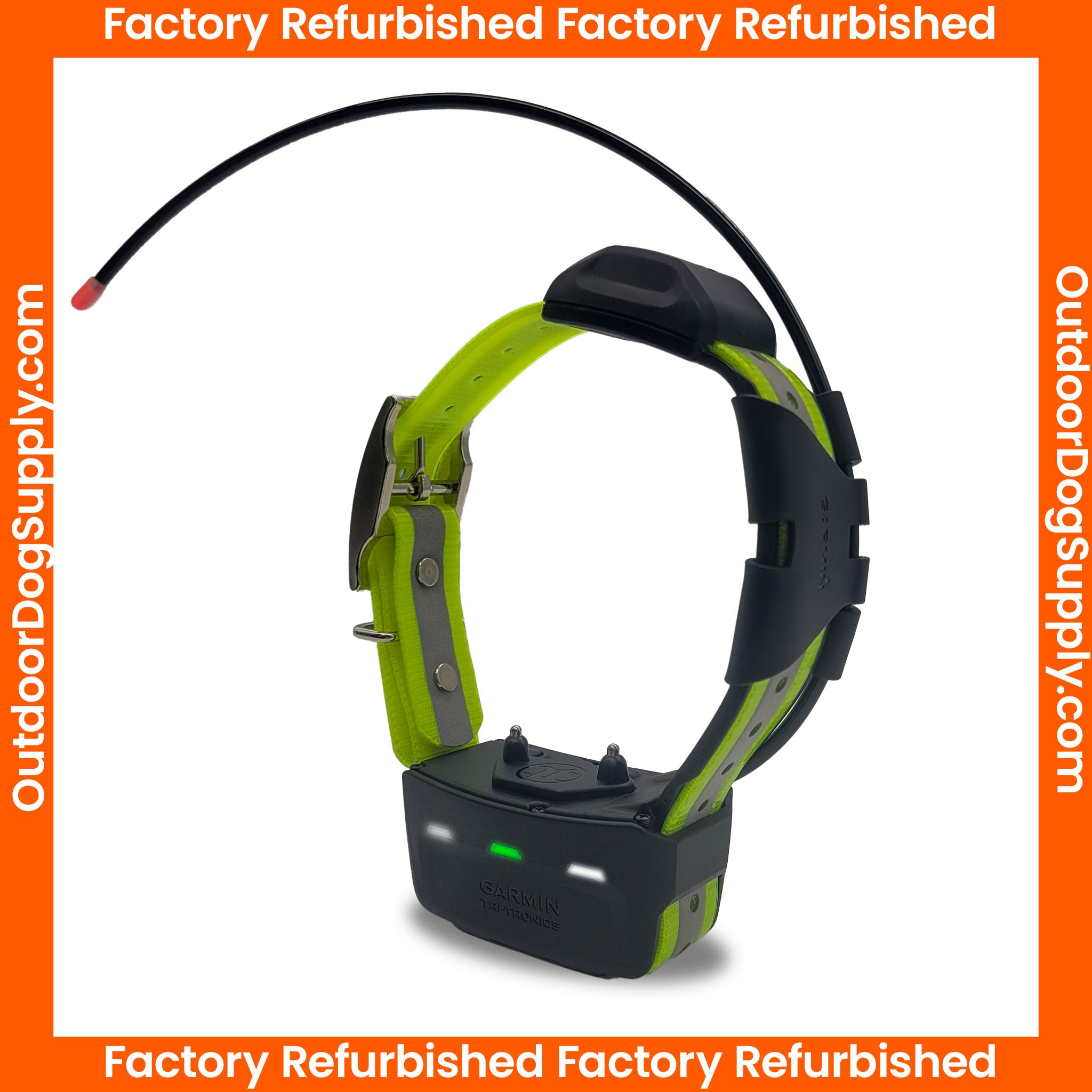 Reconditioned Garmin TT15 tracking and training collar- Left View