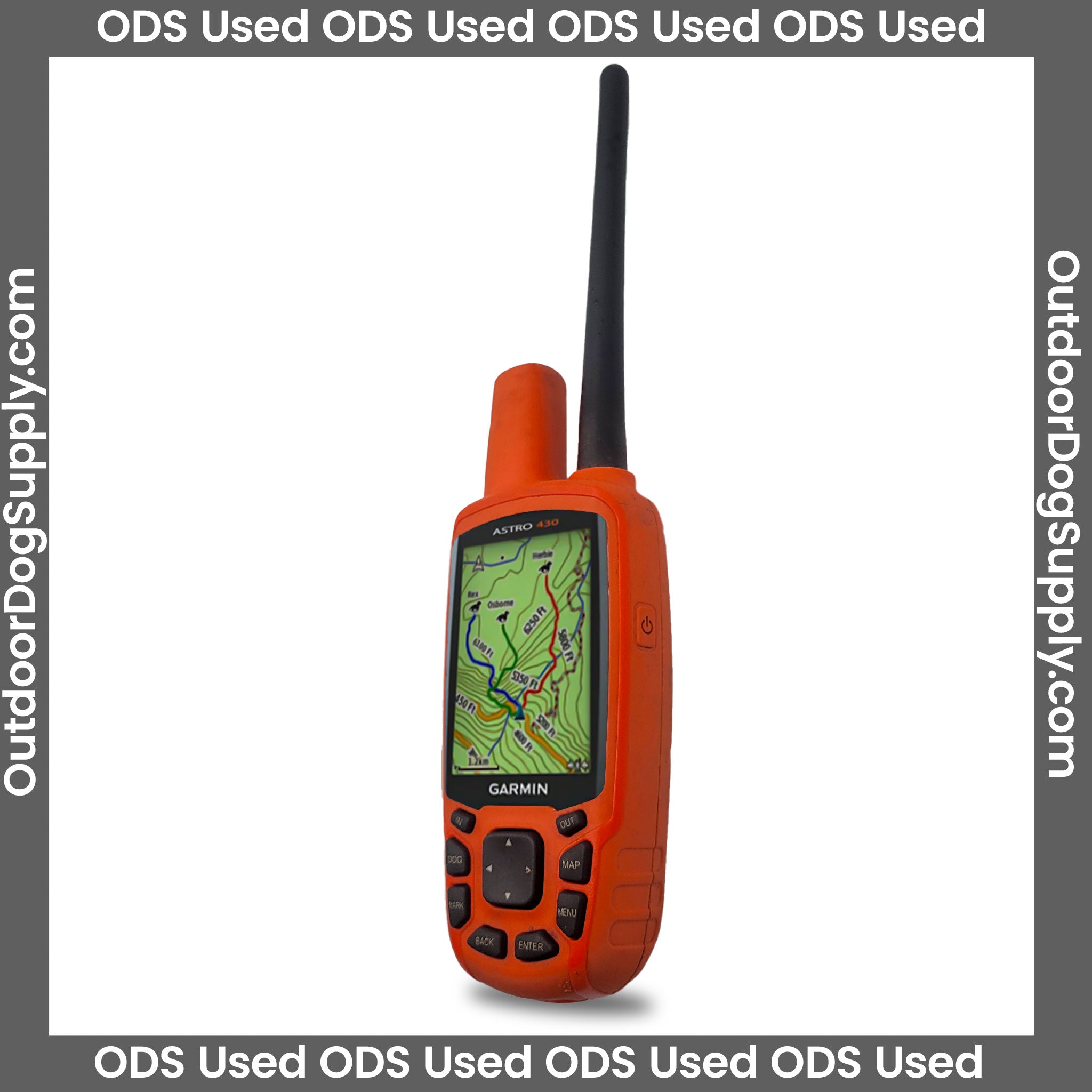 Pre-owned Garmin Astro 430 handheld- Left Facing
