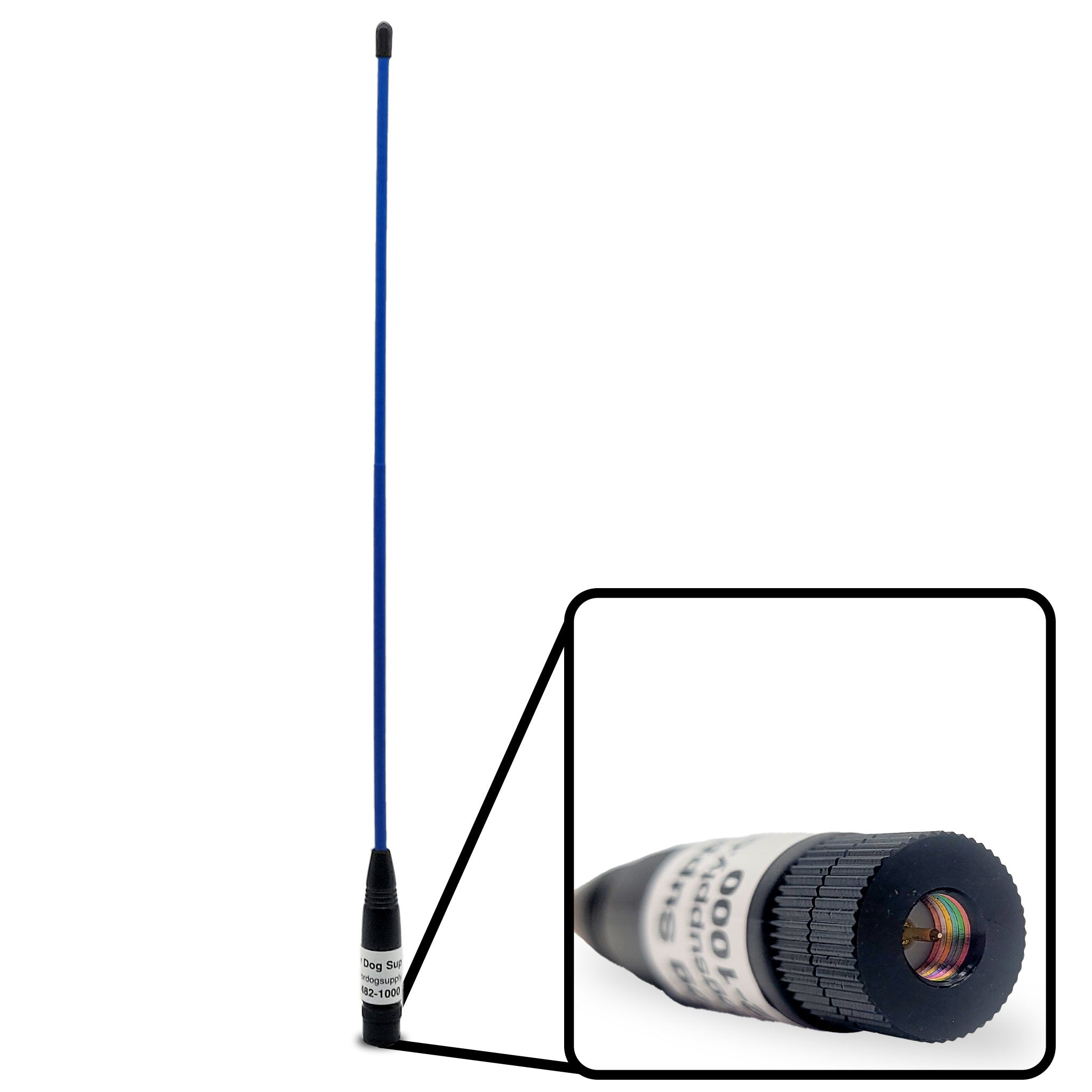 14" Whippy Antenna for Garmin Handheld-  Standard Connection Blue