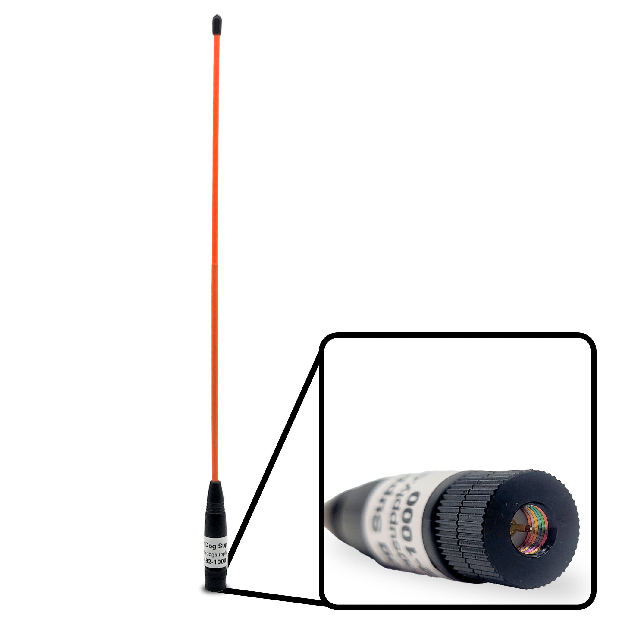 14" Whippy Antenna for Garmin Handheld-  Standard Connection Orange