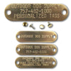 Custom 3/4" x 2 3/4" Raised Lettering Brass Dog Collar Name Tags Questions & Answers