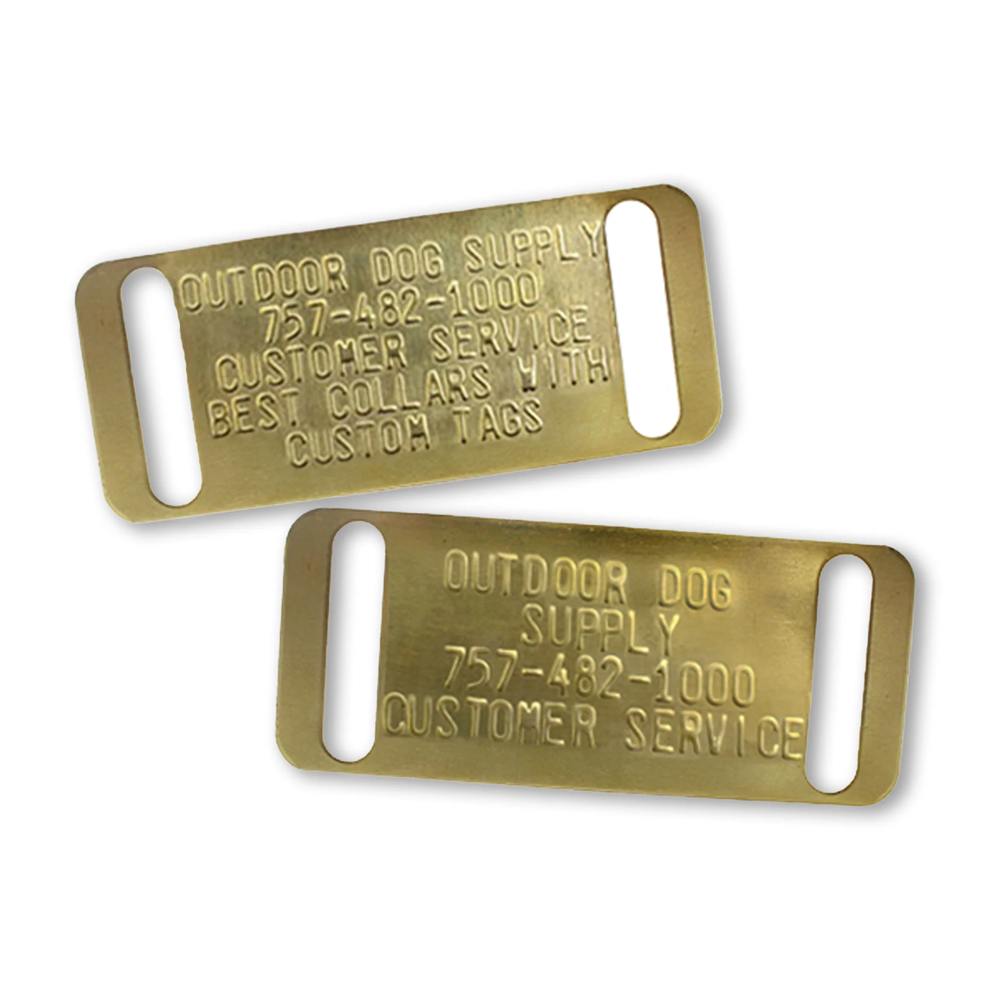 Custom Slide-On Dog Collar Tag Name Plates for 1" Collars Questions & Answers