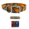 Extra Long 1" Pattern Premium Glow Tuff D Ring Dog Collar with Brass Name Plate Questions & Answers