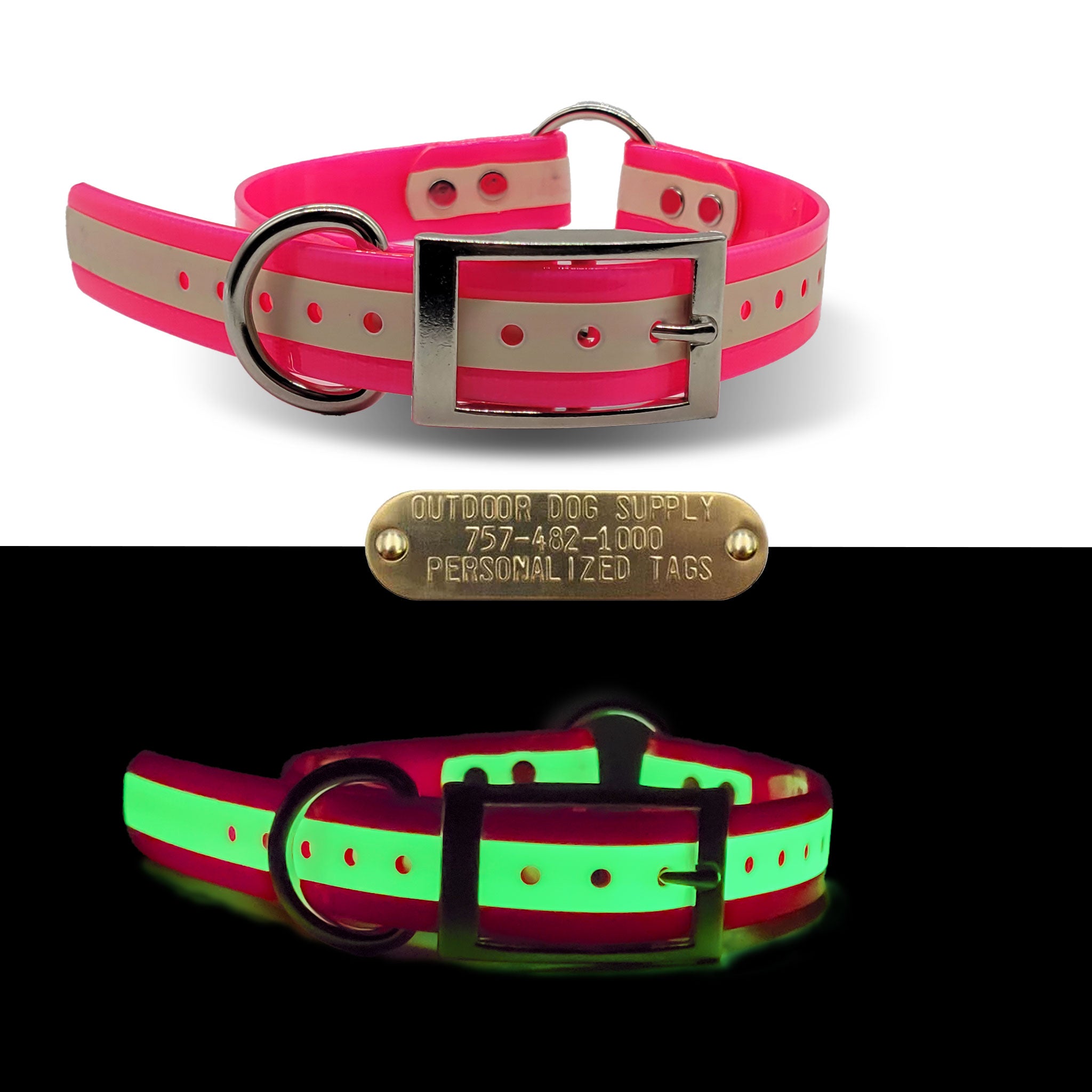 Is the glow in the dark collar also reflective?