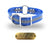 1 1/2" Premium Center Ring Name Tag Collar- Reflective Light Blue