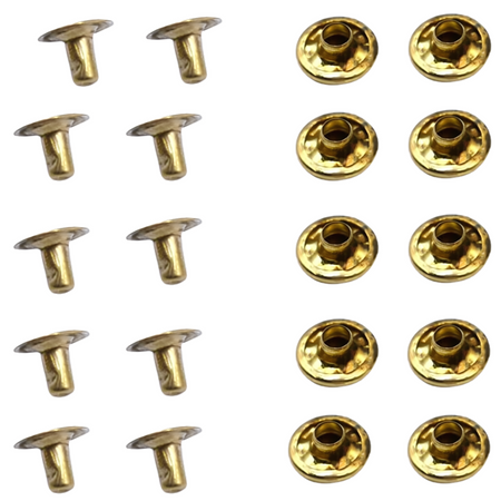Brass Plated Snap Rivets – Outdoor Dog Supply