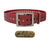 Versatile 1" dog collars. Ideal for ID tags, puppies, spare. Fits 10-27" necks. Free brass name plate. Not for leashes. Red Square Buckle
