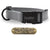 Gray 1-inch Carnival dog collar with free brass nameplate, waterproof and durable for medium to large breeds.