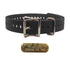 Versatile 1" dog collars. Ideal for ID tags, puppies, spare. Fits 10-27" necks. Free brass name plate. Not for leashes. Black Granite Roller Buckle.
