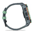Garmin Instict 3 Neo Tropic Face with Twilight Band side facing showing side controls