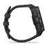 Instinct 3x OLED Black Face with Black Band side facing with control buttons