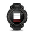 Instinct 3x OLED Black Face with Black Band showing how to turn light on
