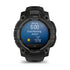 Instinct 3x OLED Black Face with Black Band front facing showing the weather