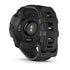 Instinct 3x OLED Black with Black Band back view with band