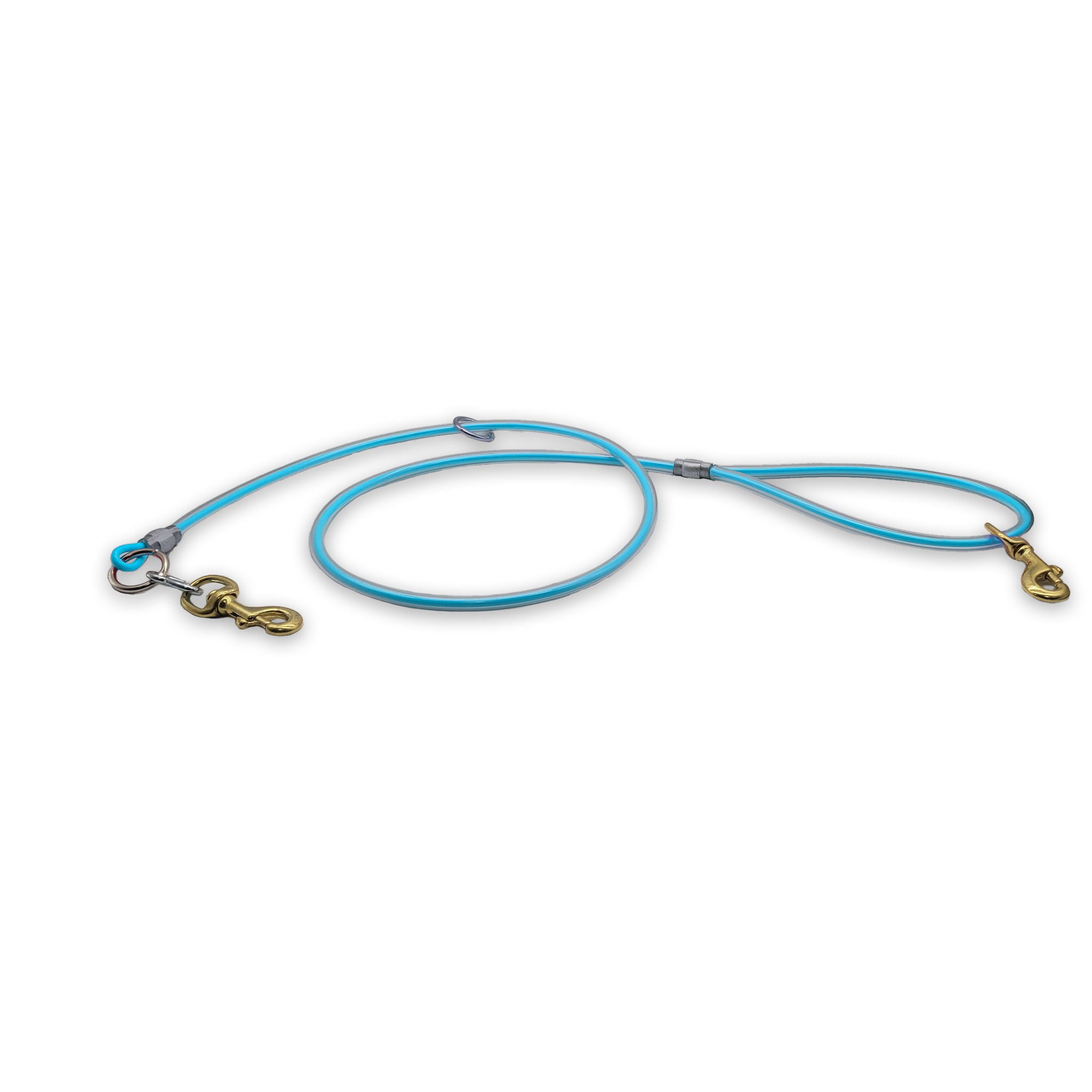 5ft Cable Leash- light blue