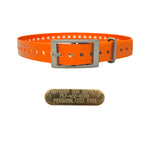 3/4" Basic Garmin Collar- Orange
