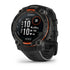 Garmin Instinct 3 Solar Watch Black Face and Black Band front view