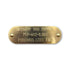 Custom 1" x 3" Raised Lettering Brass Dog Collar Name Tags