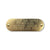 Custom 1" x 3" Raised Lettering Brass Nameplate- 4 lines