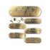 Custom 1" x 3" Raised Lettering Brass Dog Collar Name Tags