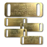 Custom Slide On Dog Collars- Examples of  different size texts
