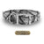 XL 1" Glow Tuff dog collar for large breeds with nickel hardware, free brass name plate, and waterproof, odor-resistant nylon. - Gray Camo