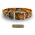 XL 1" Glow Tuff dog collar for large breeds with nickel hardware, free brass name plate, and waterproof, odor-resistant nylon. - Orange Camo