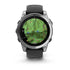 Garmin Fenix E Watch front facing showing mapping options 