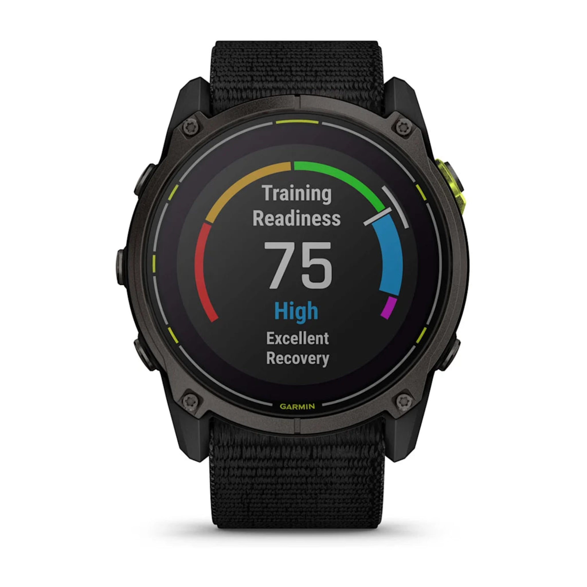 Garmin Enduro 3 Watch front facing showing training readiness screen