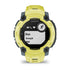 Garmin Instinct E Electric Lime Face with Electric Lime Band Front Facing Showing Workout Options