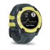 Garmin Instinct E small face Electric Lime Face with Twilight Band Front Facing heart rate
