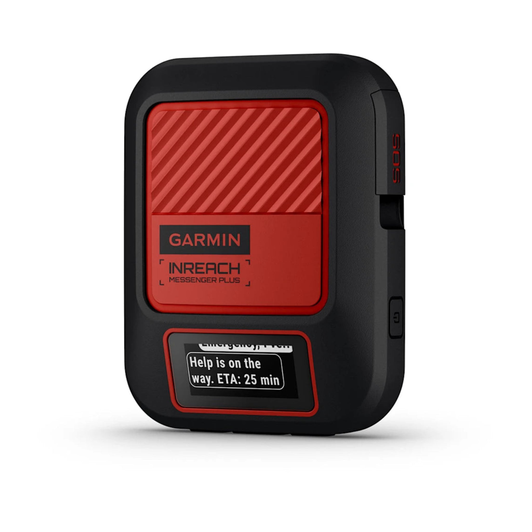 Inreach Plus Messanger showing emergency  SMS message on screen